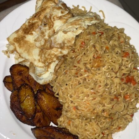 INDOMIE, PLANTAIN & EGG